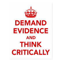 Demand Evidence and Think Critically Postcards