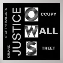 DEMAND JUSTICE O CCUPY W ALL S TREET POSTERS