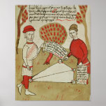 Demarcation of land, from 'Traite d'Arpentage' Print