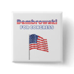 Dembrowski for Congress Patriotic American Flag buttons