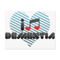 Dementia fan post card