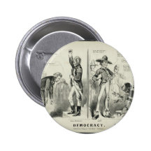 Democracy 1832 pinback buttons