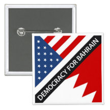 Democracy for Bahrain button