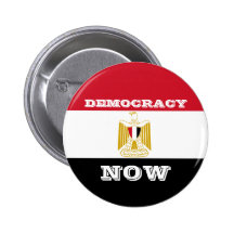Democracy Now - Egypt Flag - Round Button