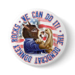 Democrat Donkey  Button 
