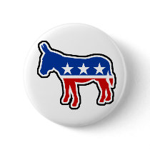 Democrat Donkey Buttons