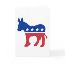 Democrat Donkey Greeting Card
