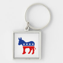 Democrat Donkey Keychain