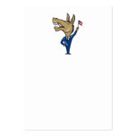 Democrat Donkey Mascot American Flag Business Cards