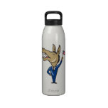 Democrat Donkey Mascot American Flag Drinking Bottles