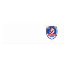 Democrat Donkey Mascot Boxer Shield Business Cards