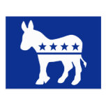 Democrat Donkey Postcard