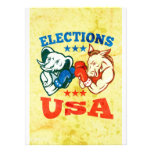 Democrat Donkey Republican Elephant Mascot USA Custom Announcement