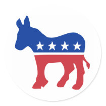 Democrat Donkey Stickers