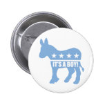 democrat it's a boy pins