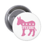 democrat it's a girl pins