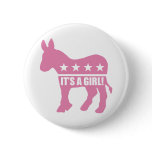 democrat it's a girl pins