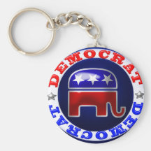 Democrat Party Keychain