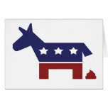 Democrat Poop Greeting Card