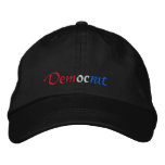 Democrat Red White and Blue Embroidered Cap