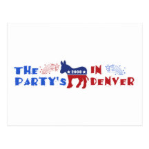 Democratic Convention Denver 2008 Cards DNC Postcard