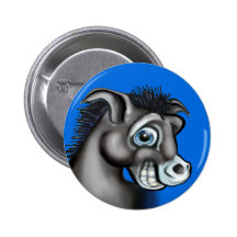 Democratic Donkey Button