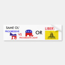 Democratic-donkey, Republican_elephant, DONT TR... Bumper Sticker