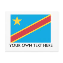 Democratic Republic of Congo Flag Postcard
