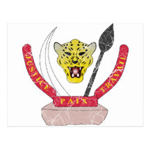 Democratic Republic Of The Congo Coat Of Arms Post Card