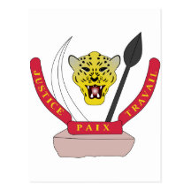 Democratic Republic Of The Congo Coat Of Arms Post Cards