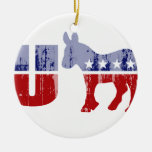 Democrats are Dumb Faded.png Christmas Ornaments