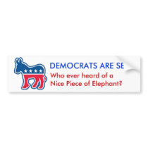 DEMOCRATS ARE SEXY w/donkey Bumper Sticker