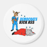 Democrats kick ass (2) refrigerator magnet