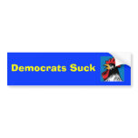 Democrats Suck Rooster Bumper Sticker
