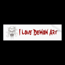 Demon Art bumper stickers