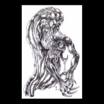 Demon Art Drawing Poster Print