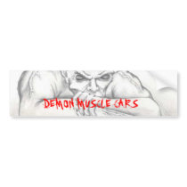 DEMON BUMPER STICKER, DEMON MUSCLE CARS