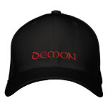Demon Embroidered Cap / Hat embroidered hats