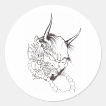 Demon Face 2 Stickers