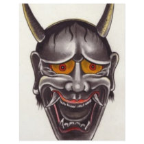 Demon Face Flyer Design