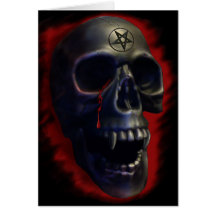 Demon Skull 1 Card