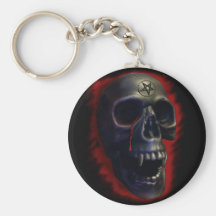 Demon Skull 1 Keychain