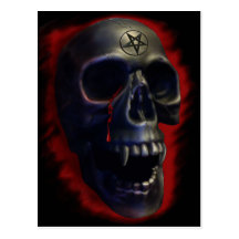 Demon Skull 1 Postcard