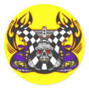 Demon Skull Racing stickers