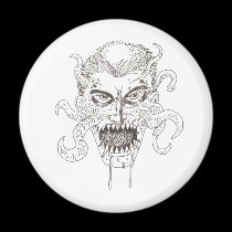 Demonic art magnets