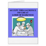 demonic doctor / surgeon joke cards