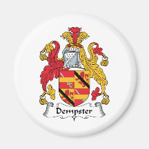 Dempster Family Crest Fridge Magnet