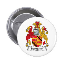 Dempster Family Crest Pinback Buttons