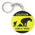 Dems At Work Keychain