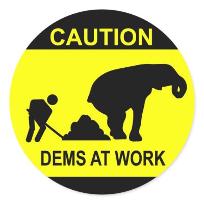 Dems At Work Sticker by gxiong